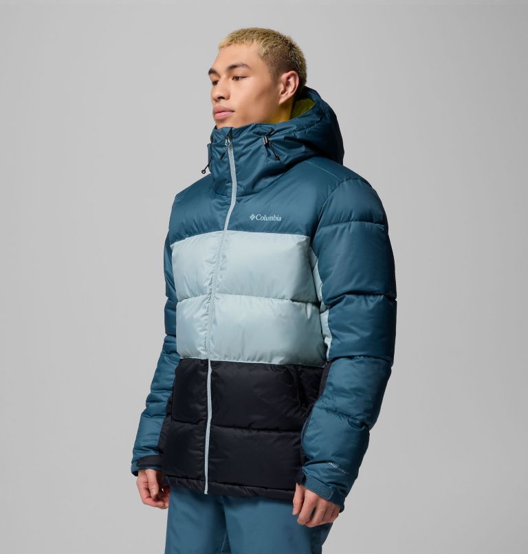 Men's Slope Style Insulated Ski Jacket, Color: Everblue, Crushed Blue, Black, image 4