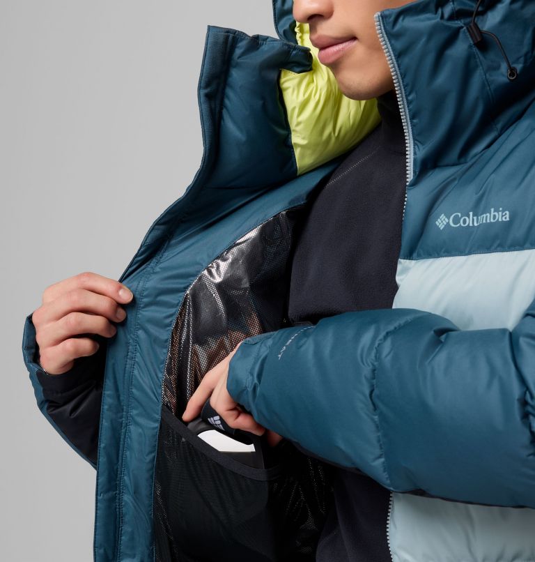 Men's Slope Style Insulated Ski Jacket, Color: Everblue, Crushed Blue, Black, image 5
