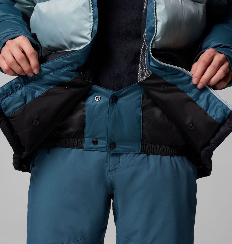 Men's Slope Style Insulated Ski Jacket, Color: Everblue, Crushed Blue, Black, image 7