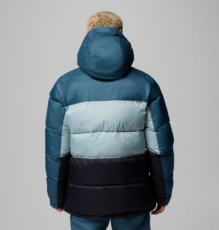 Men's Slope Style Insulated Ski Jacket, Color: Everblue, Crushed Blue, Black, image 3