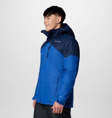 Men's Last Tracks II Ski Jacket, Color: Mountain Blue, Collegiate Navy, image 4