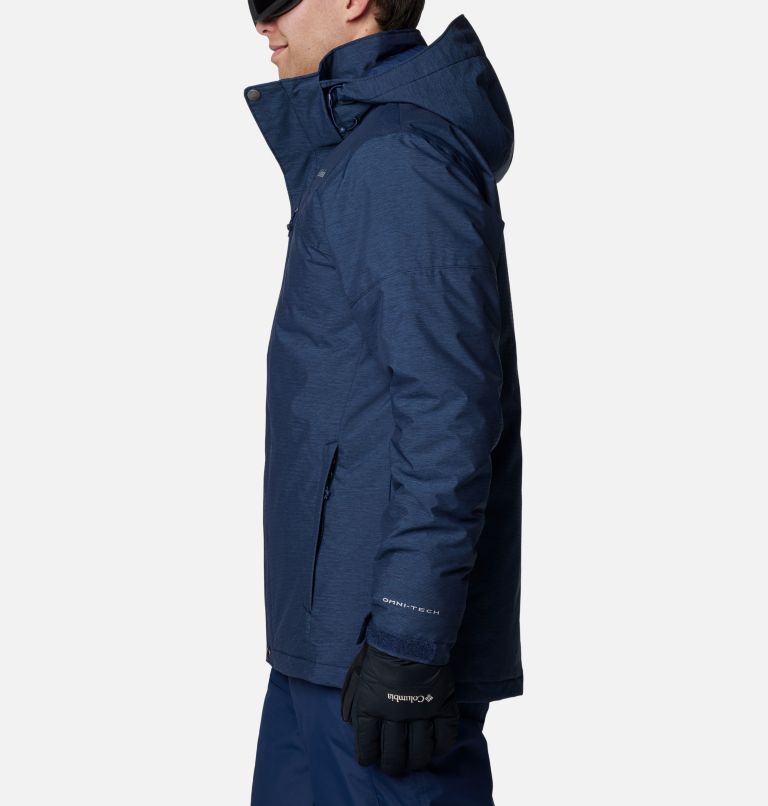 Men's Last Tracks II Jacket, Color: Collegiate Navy Melange, image 3