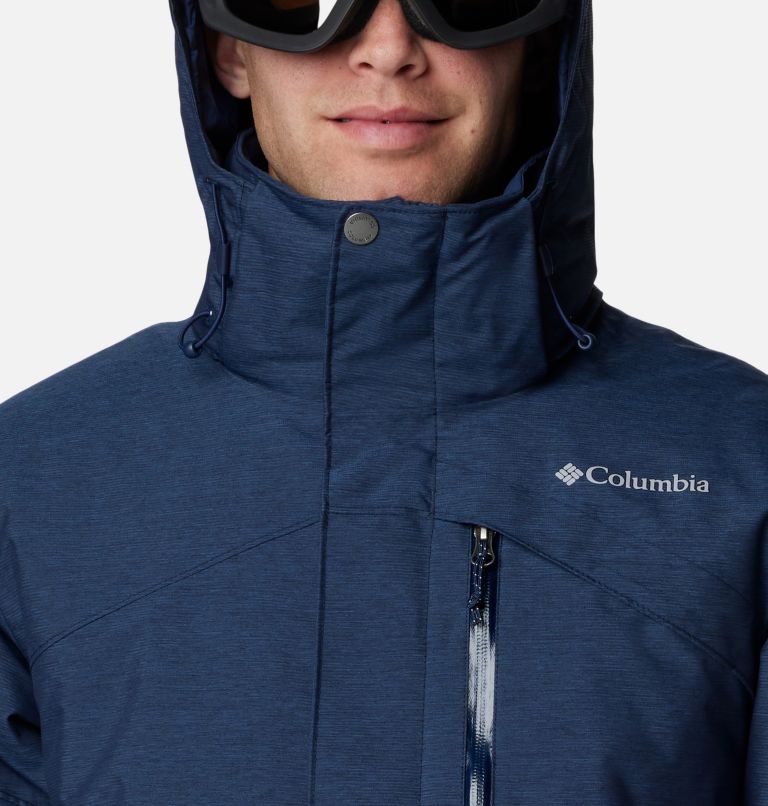 Men's Last Tracks II Jacket, Color: Collegiate Navy Melange, image 4