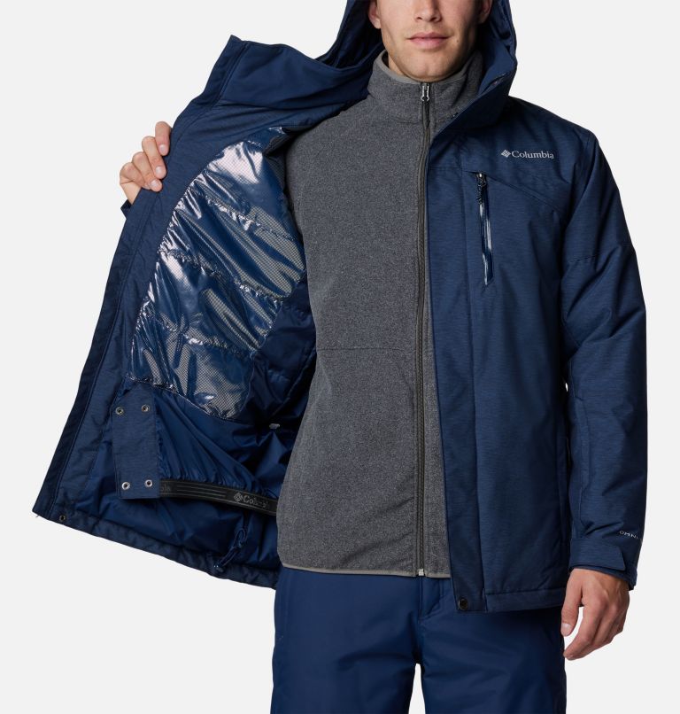 Men's Last Tracks II Jacket, Color: Collegiate Navy Melange, image 5