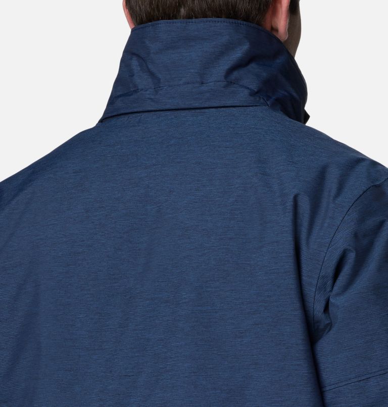 Men's Last Tracks II Jacket, Color: Collegiate Navy Melange, image 8