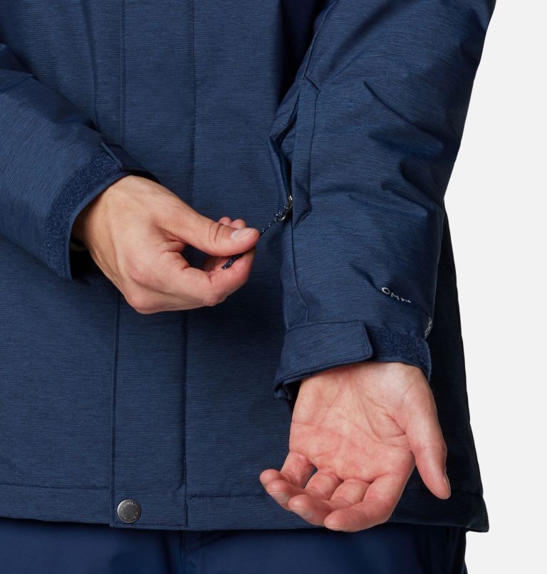 Men's Last Tracks II Jacket, Color: Collegiate Navy Melange, image 9