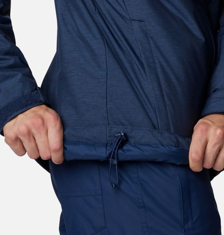 Men's Last Tracks II Jacket, Color: Collegiate Navy Melange, image 10