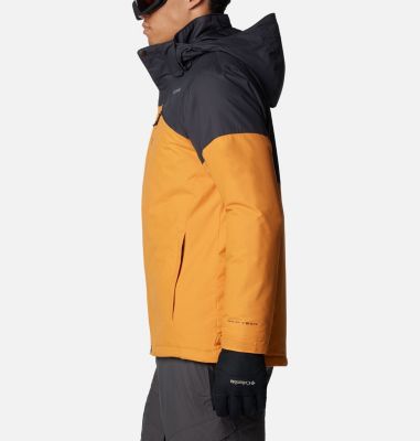 Men's Last Tracks II Ski Jacket, Color: Sunstone, Shark, image 3