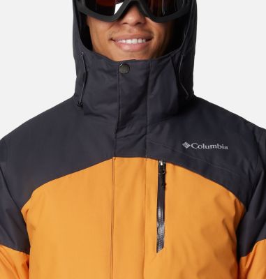 Men's Last Tracks II Ski Jacket, Color: Sunstone, Shark, image 4