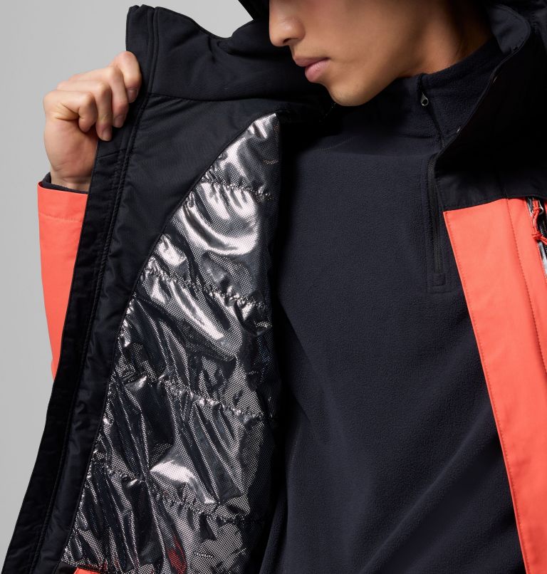 Men's Last Tracks II Jacket, Color: Zing, Black, image 5