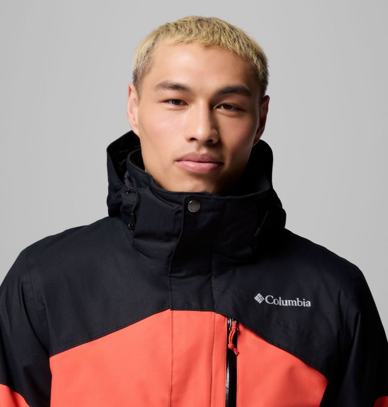 Men's Last Tracks II Jacket, Color: Zing, Black, image 7