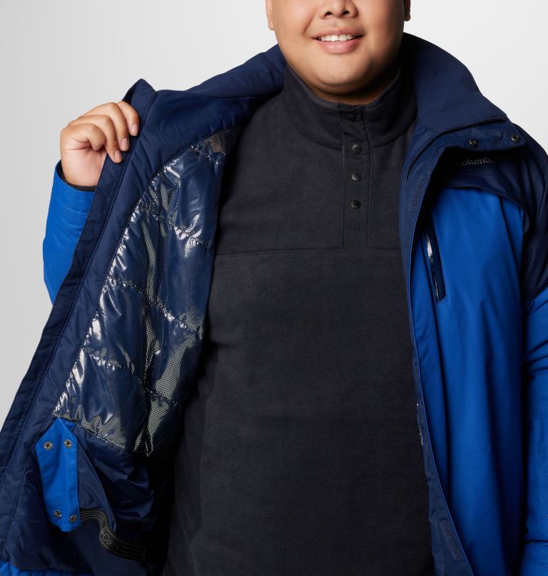 Men's Last Tracks II Jacket - Big , Color: Mountain Blue, Collegiate Navy, image 6