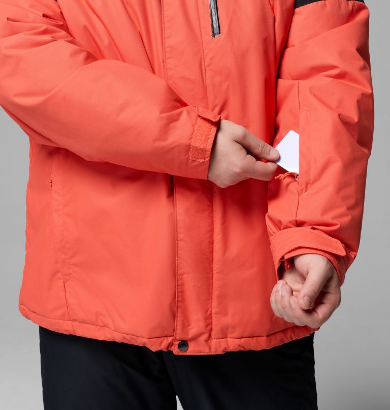 Men's Last Tracks II Waterproof Insulated Ski Jacket - Extended Size, Color: Zing, Black, image 8