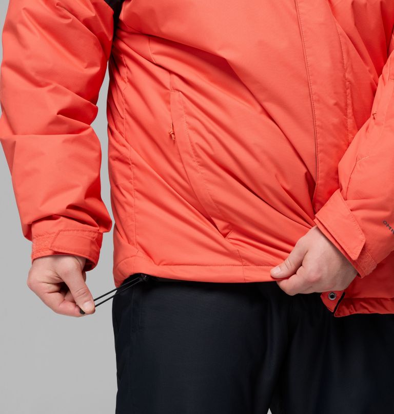 Men's Last Tracks II Waterproof Insulated Ski Jacket - Extended Size, Color: Zing, Black, image 9
