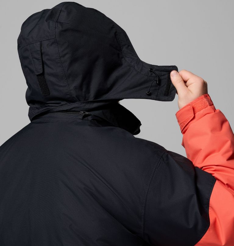 Men's Last Tracks II Waterproof Insulated Ski Jacket - Extended Size, Color: Zing, Black, image 10
