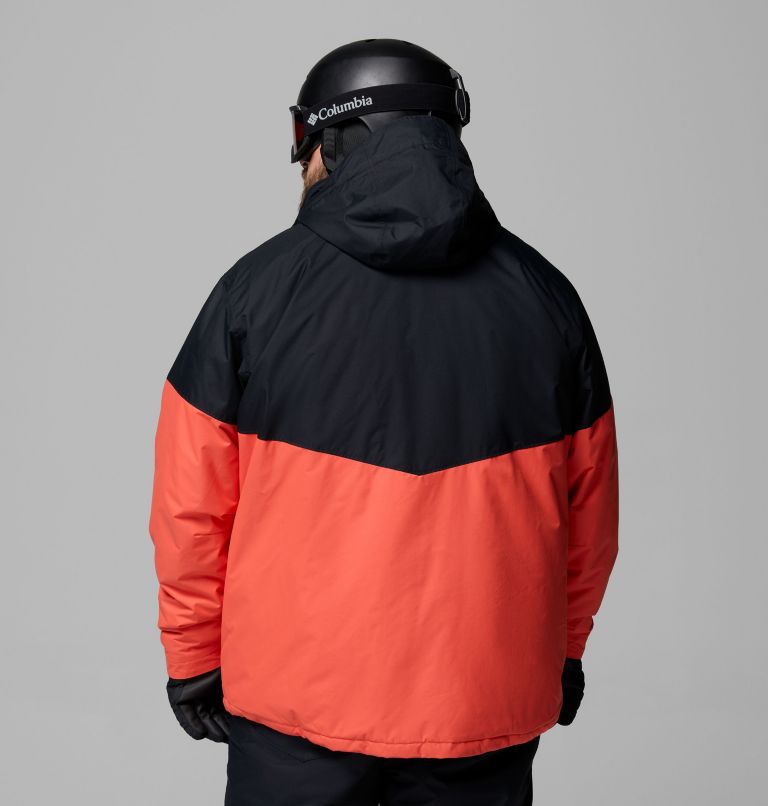 Men's Last Tracks II Waterproof Insulated Ski Jacket - Extended Size, Color: Zing, Black, image 3