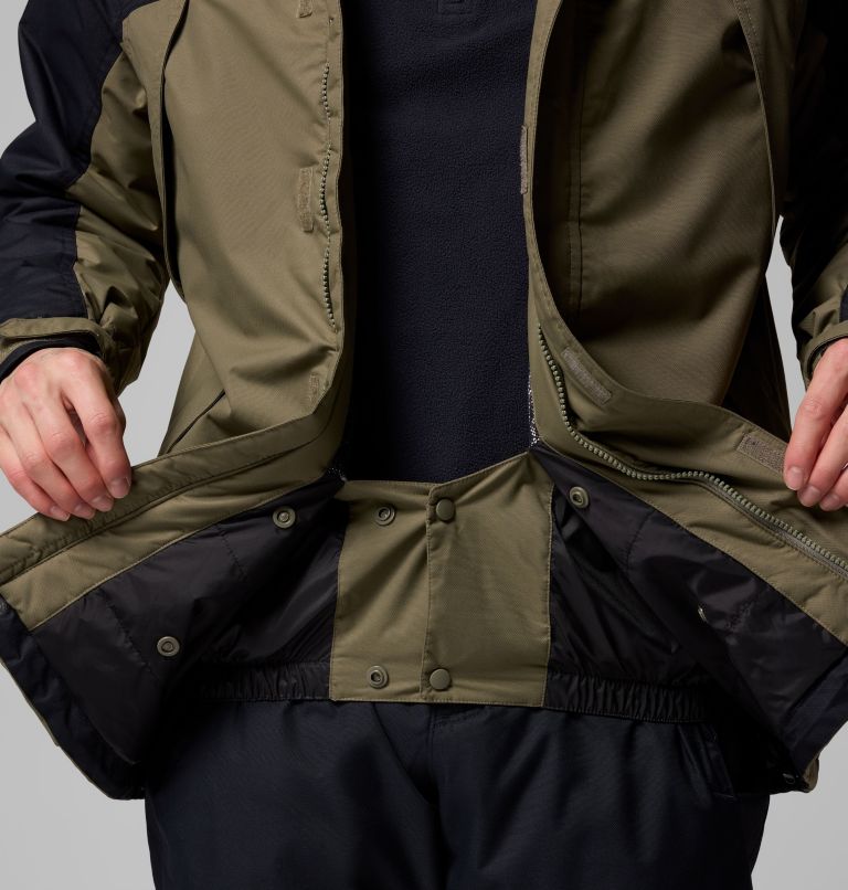 Men's Shotski Jacket, Color: Stone Green, Black, image 6