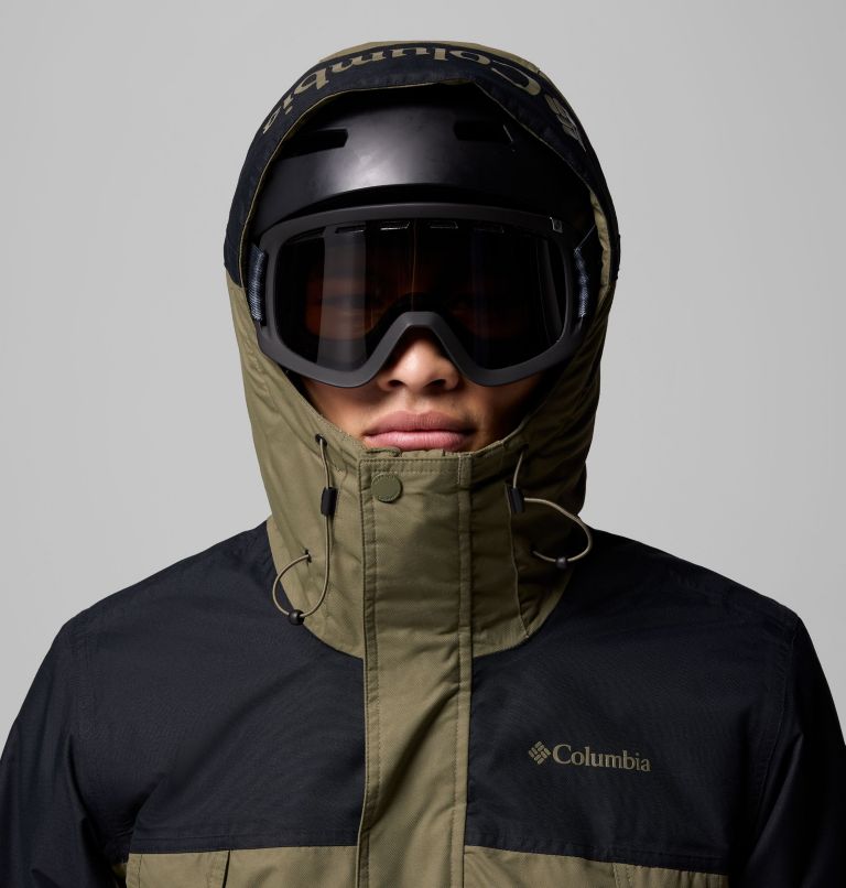 Men's Shotski Jacket, Color: Stone Green, Black, image 7