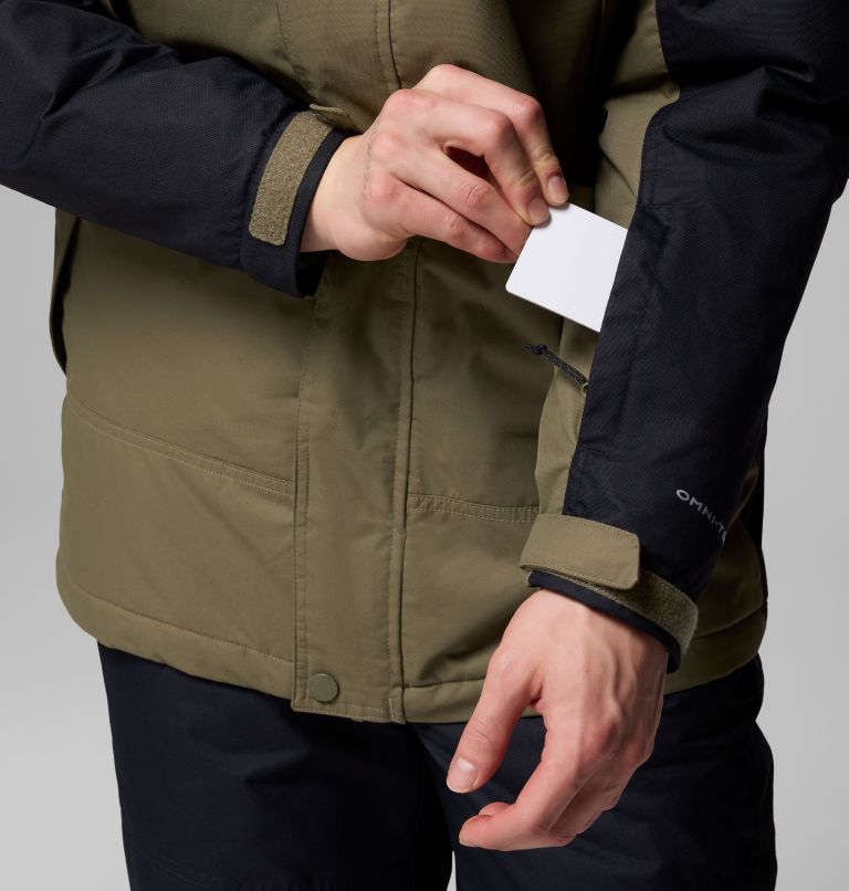 Men's Shotski Jacket, Color: Stone Green, Black, image 8