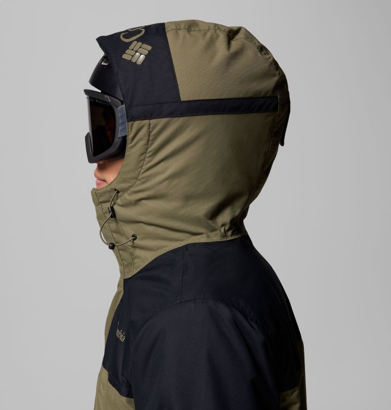 Men's Shotski Jacket, Color: Stone Green, Black, image 10