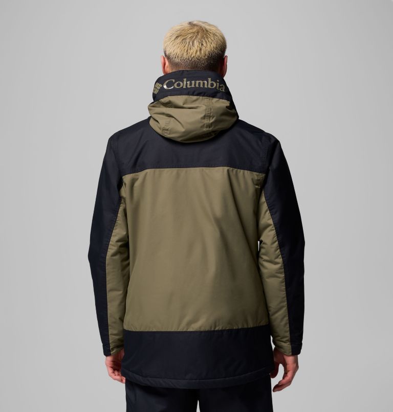 Men's Shotski Jacket, Color: Stone Green, Black, image 3