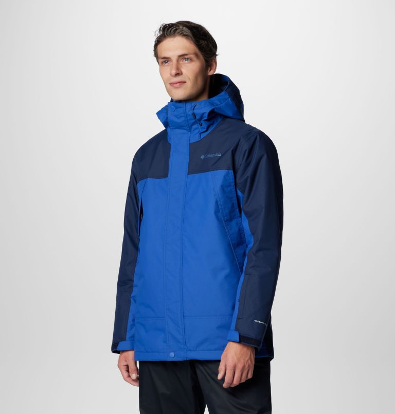 Men's Shotski Jacket, Color: Mountain Blue, Collegiate Navy, image 4