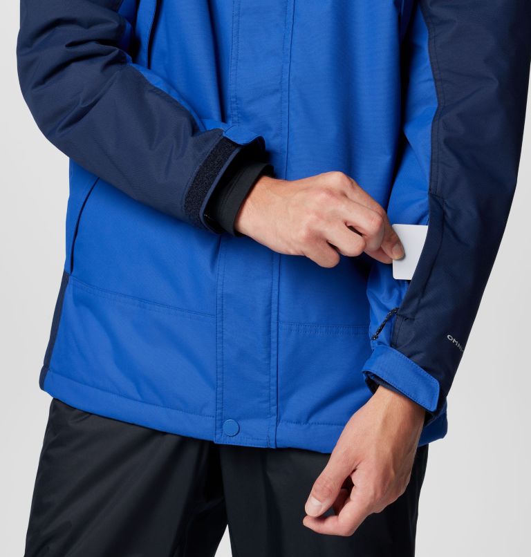 Men's Shotski Jacket, Color: Mountain Blue, Collegiate Navy, image 8