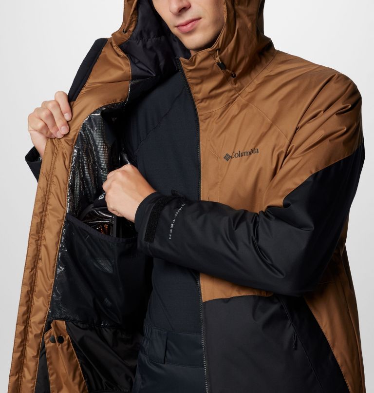 Men's Snowy Summit Jacket, Color: Delta, Black, image 6