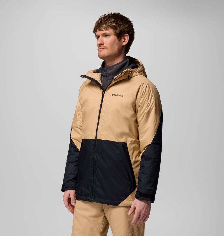 Men's Snowy Summit Jacket, Color: Canoe, Black, image 4