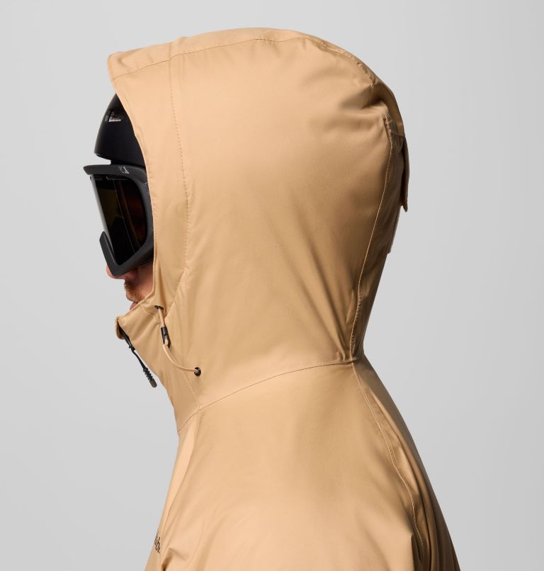 Men's Snowy Summit Jacket, Color: Canoe, Black, image 10