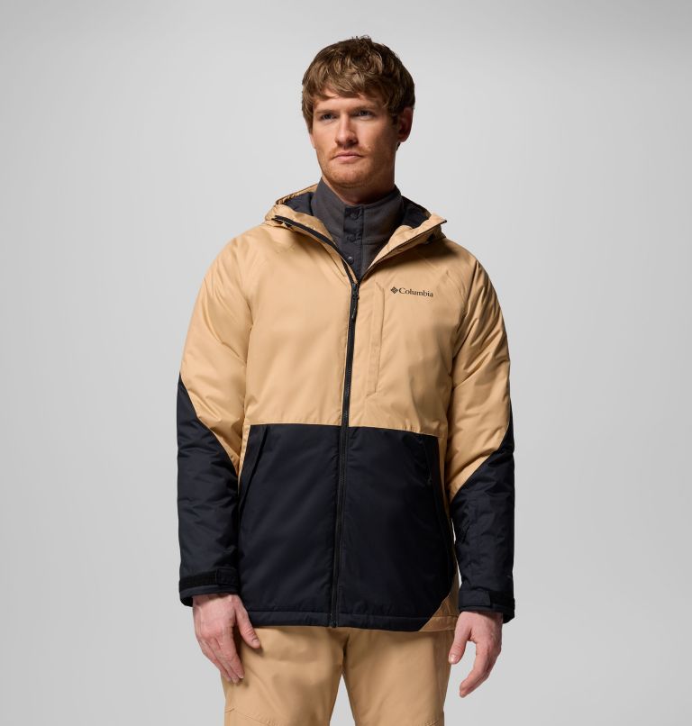Men's Snowy Summit Jacket, Color: Canoe, Black, image 1
