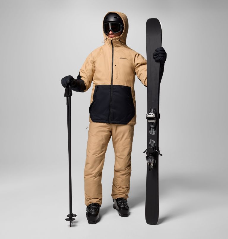 Men's Snowy Summit Jacket, Color: Canoe, Black, image 2
