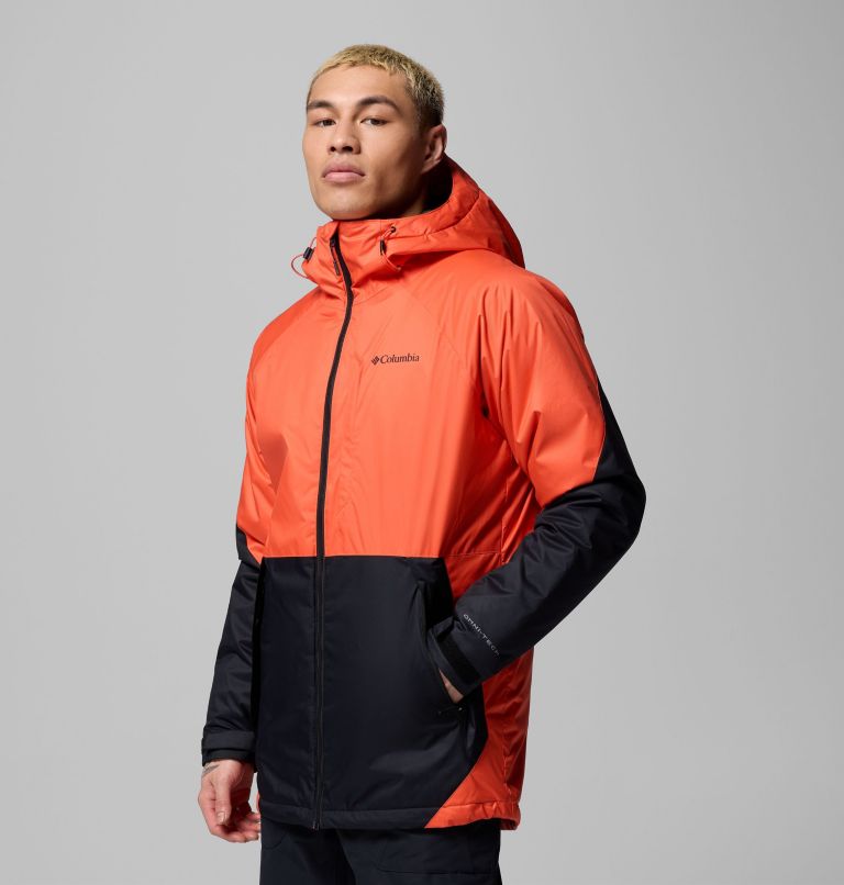 Men's Snowy Summit Jacket, Color: Zing, Black, image 4