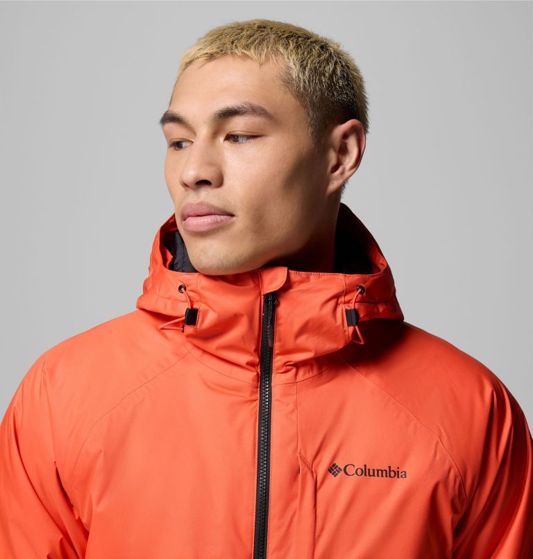 Men's Snowy Summit Jacket, Color: Zing, Black, image 7