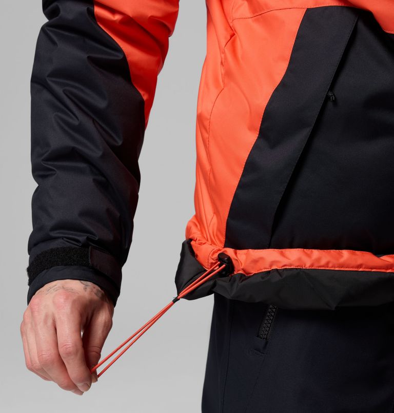 Men's Snowy Summit Jacket, Color: Zing, Black, image 9