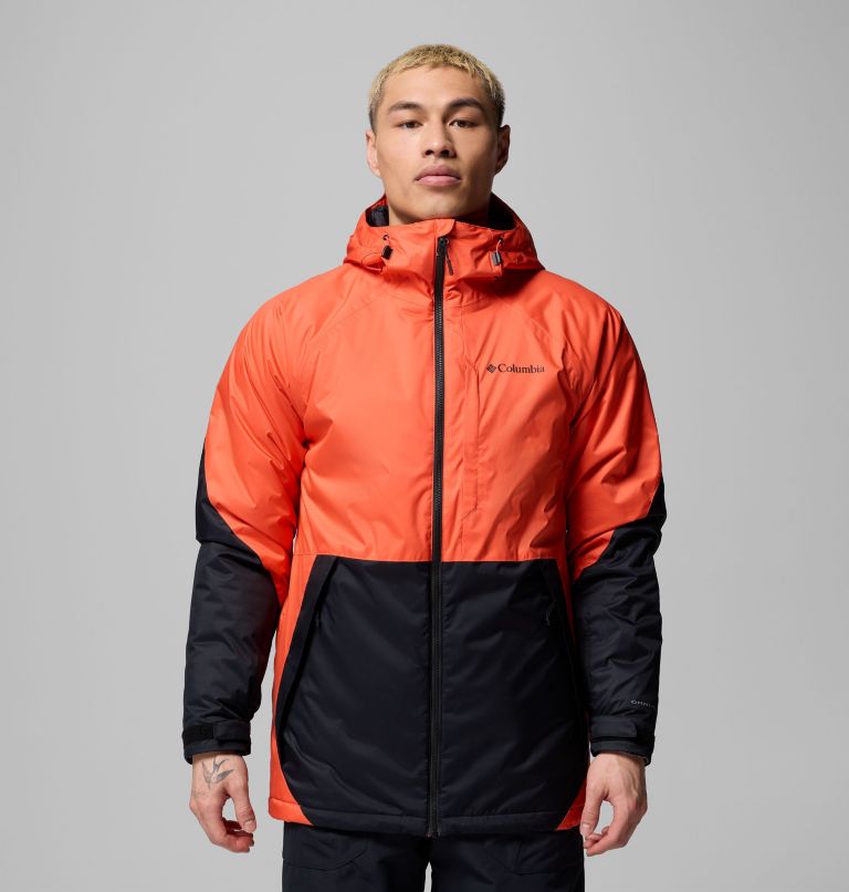 Men's Snowy Summit Jacket, Color: Zing, Black, image 1