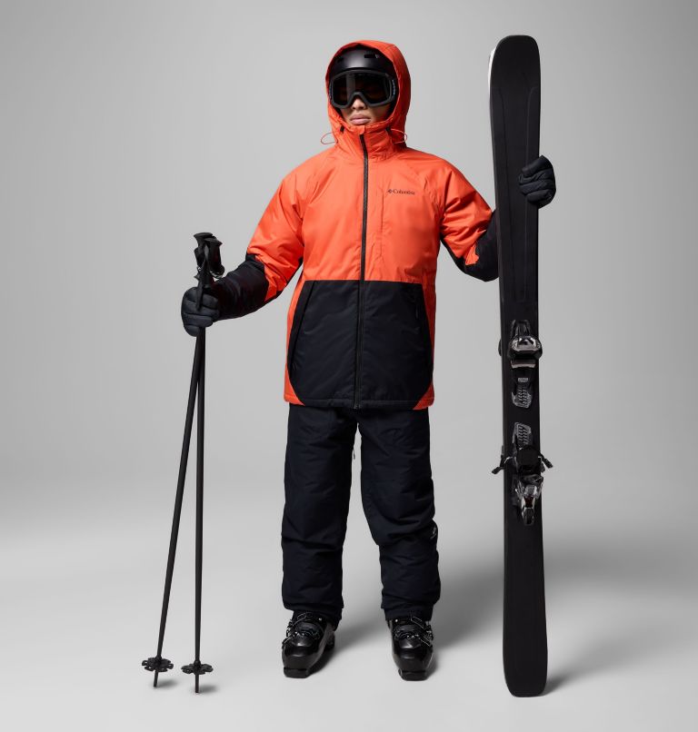 Men's Snowy Summit Jacket, Color: Zing, Black, image 2