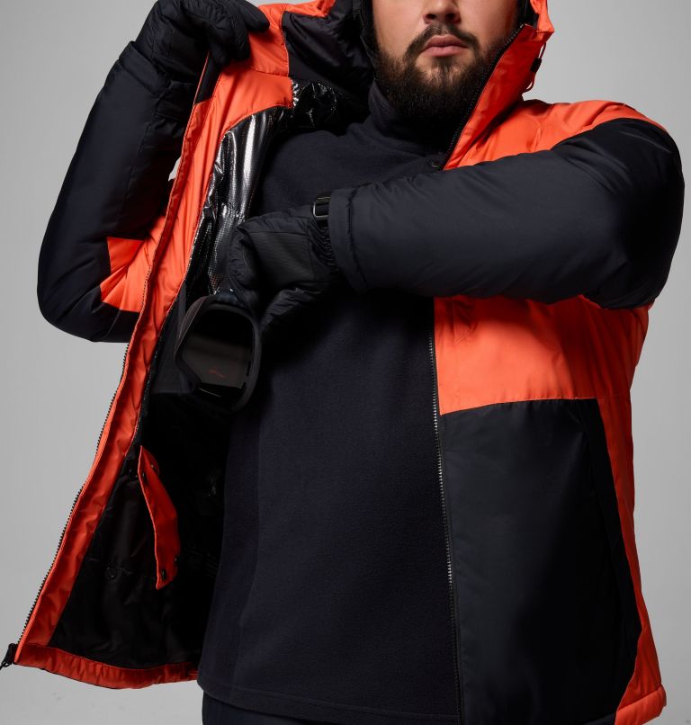 Men's Snowy Summit Jacket - Big, Color: Zing, Black, image 5