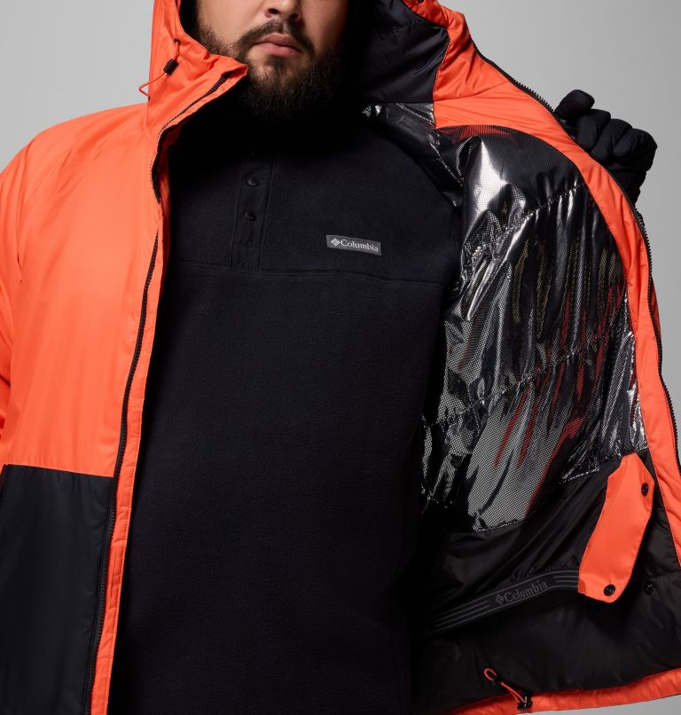 Men's Snowy Summit Jacket - Big, Color: Zing, Black, image 11