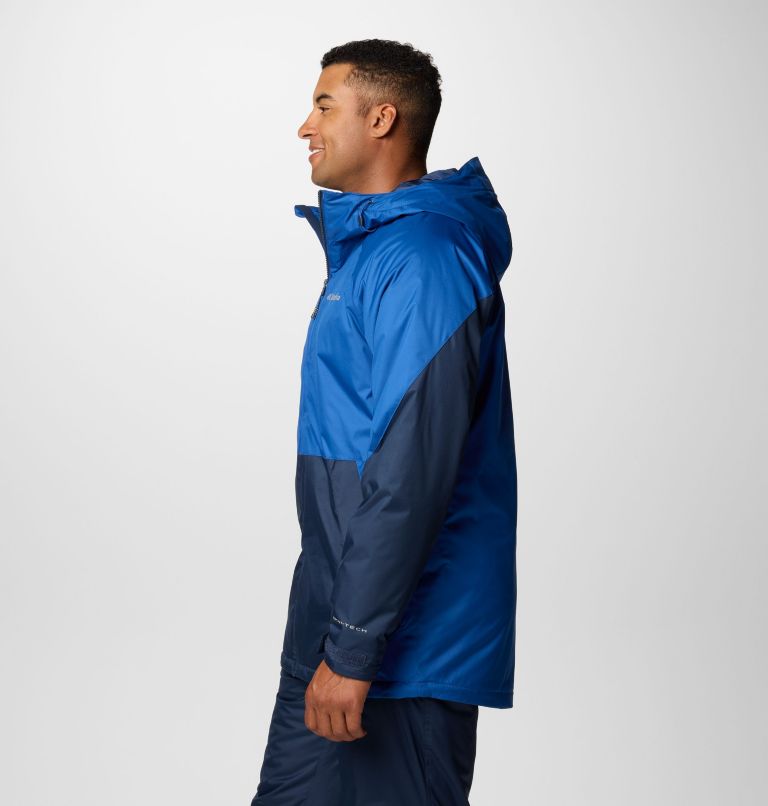 Men's Snowy Summit Jacket - Tall, Color: Mountain Blue, Collegiate Navy, image 4