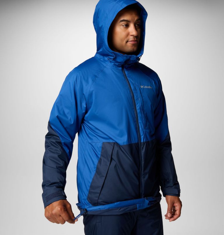 Men's Snowy Summit Jacket - Tall, Color: Mountain Blue, Collegiate Navy, image 7