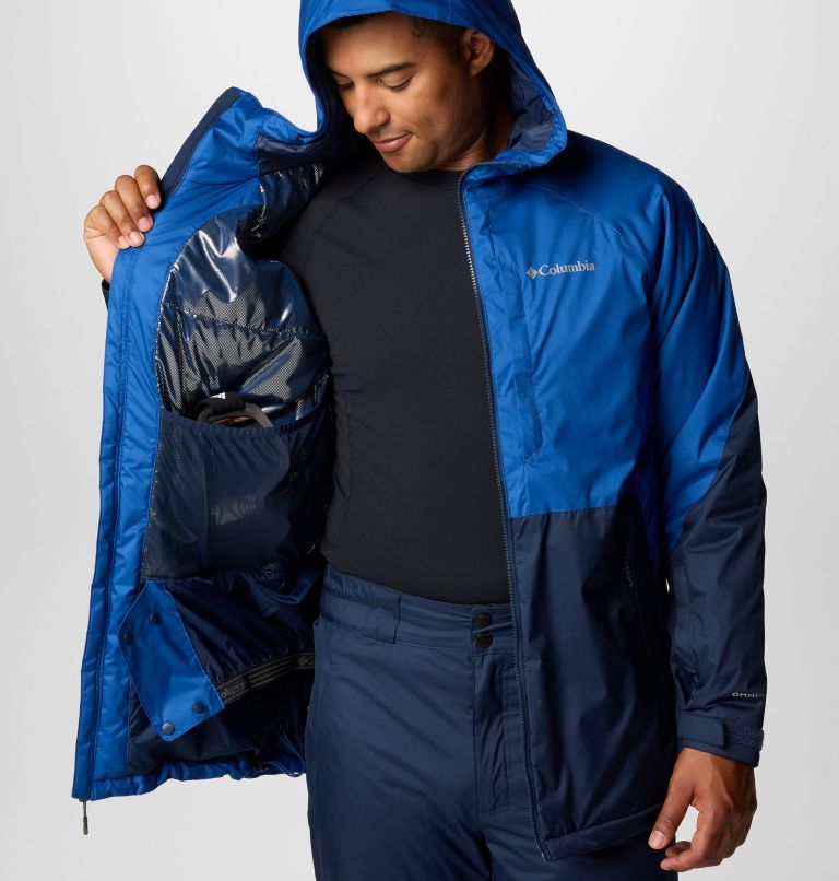 Men's Snowy Summit Jacket - Tall, Color: Mountain Blue, Collegiate Navy, image 9