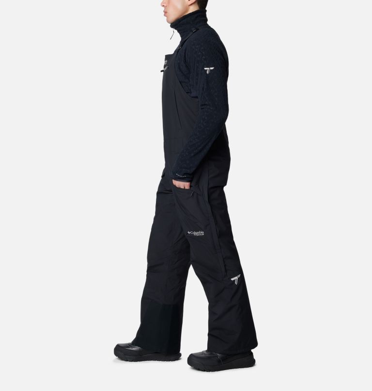 Men's Highland Summit II Waterproof Ski Bib, Color: Black, Black, image 3
