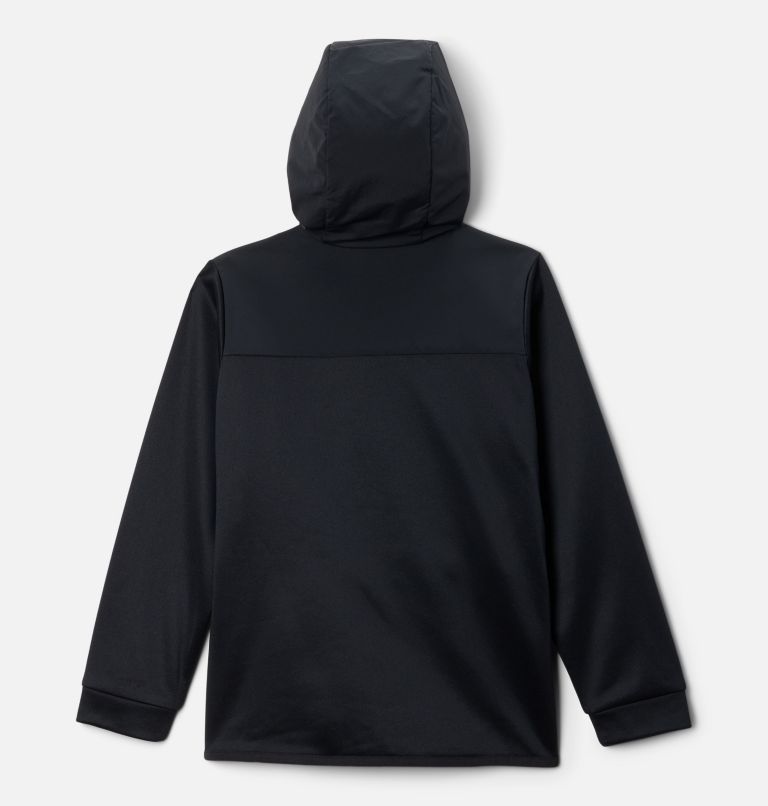 Youth Columbia Tech Hooded Fleece Jacket, Color: Black, image 2