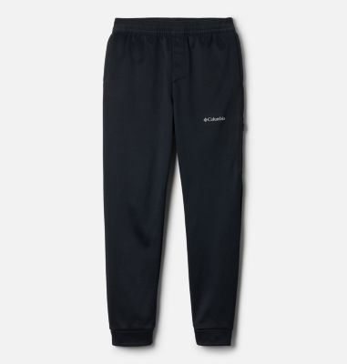 Boys' Columbia Tech Fleece Pants, Color: Black, image 1
