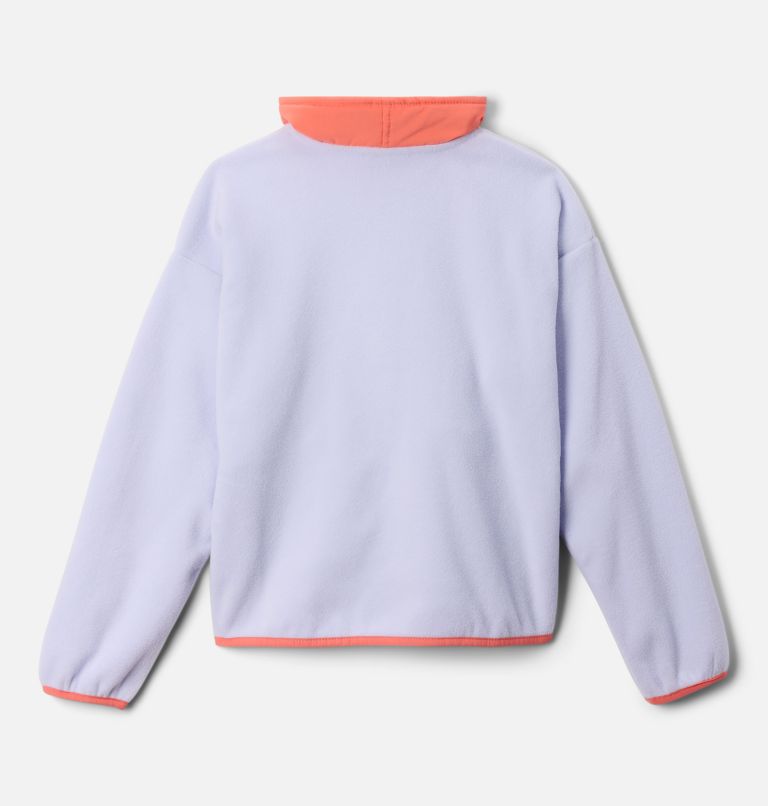 Kids' Sequoia Grove Half Zip Fleece, Color: Snowdrift, Hot Coral, Paisley Purple, image 2