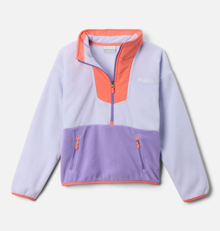 Kids' Sequoia Grove Half Zip Fleece, Color: Snowdrift, Hot Coral, Paisley Purple, image 1