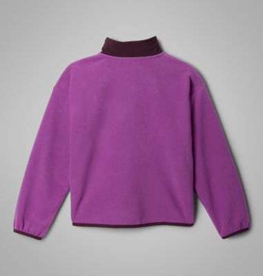 Vêtement polaire à demi-fermeture éclair Sequoia Grove pour enfants, Color: Razzle, Moonvista, image 2