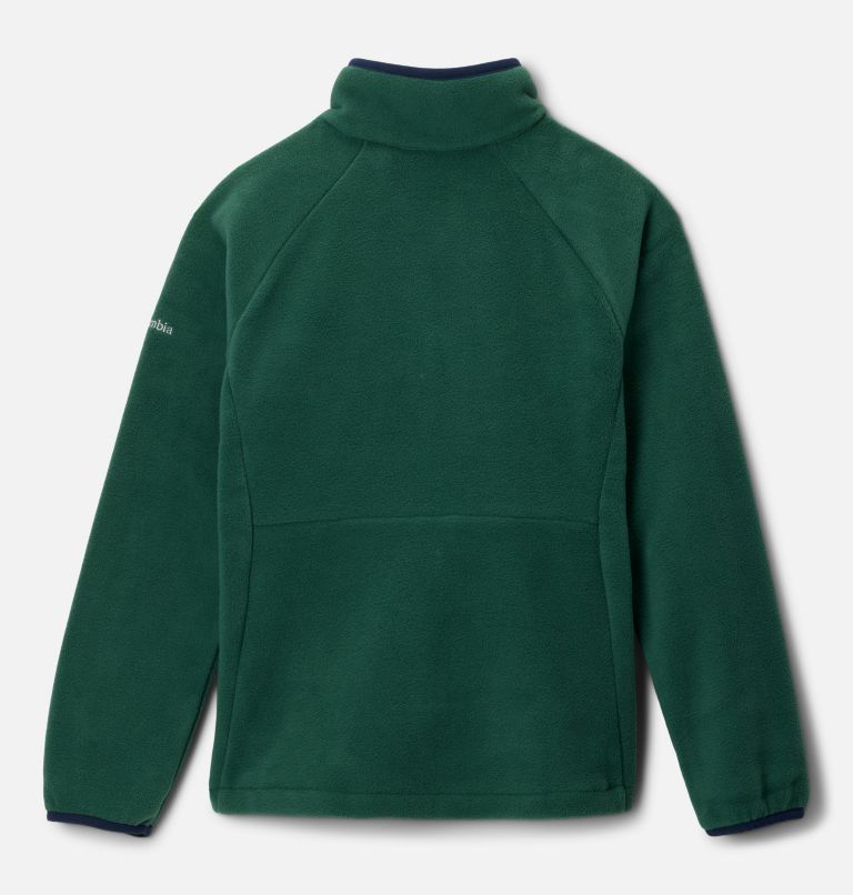Youth Fast Trek IV Fleece Jacket, Color: Rain Forest, Collegiate Navy, image 2