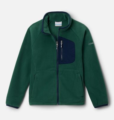Fast Trek IV Fleece Full Zip, Color: Rain Forest, Collegiate Navy, image 5